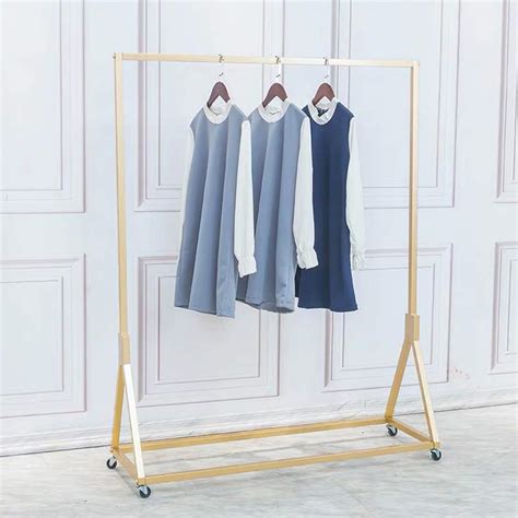 metal rolling clothes rack|More.